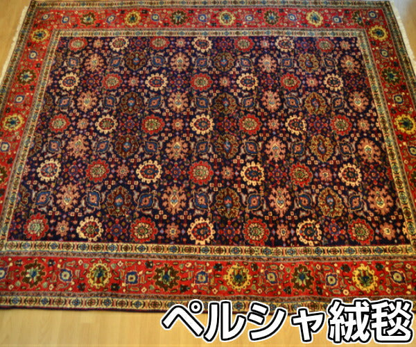 じゅうたん【期間限定】【送料無料】訳ありマット 絨毯 ラグ  ペルシャ絨毯 ウール100% 手織り タブリーズ産