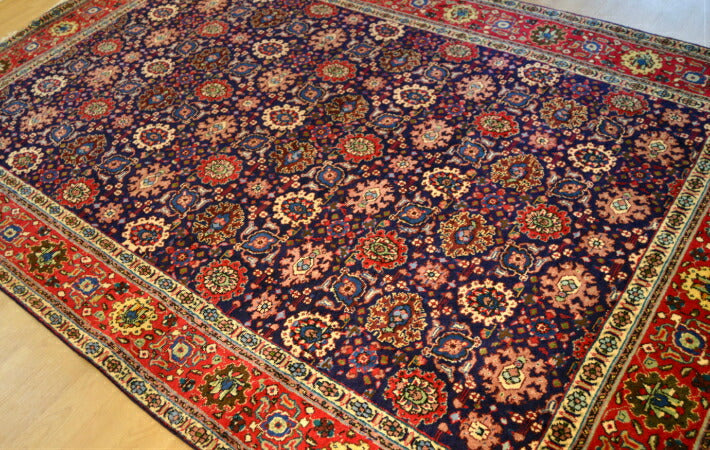 じゅうたん【期間限定】【送料無料】訳ありマット 絨毯 ラグ  ペルシャ絨毯 ウール100% 手織り タブリーズ産