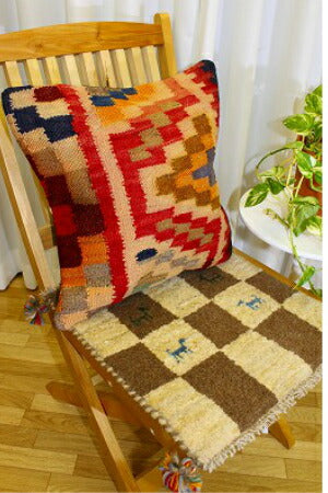 【送料無料】オールドキリムクッションカバー 手織りウール100% キリム クッションカバー B-1