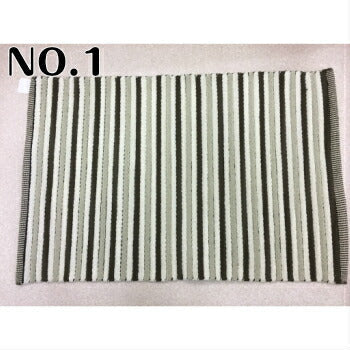 玄関マット 60×90cm 綿100% クラフトコットン 柄3種類