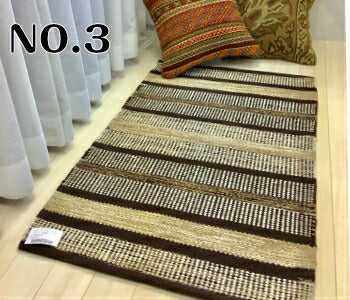 玄関マット 60×90cm 綿100% クラフトコットン 柄3種類